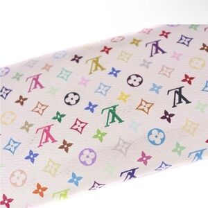 ✨ LV x Takashi Murakami White Multicolore Zippy Wallet - Orange Interior ✨